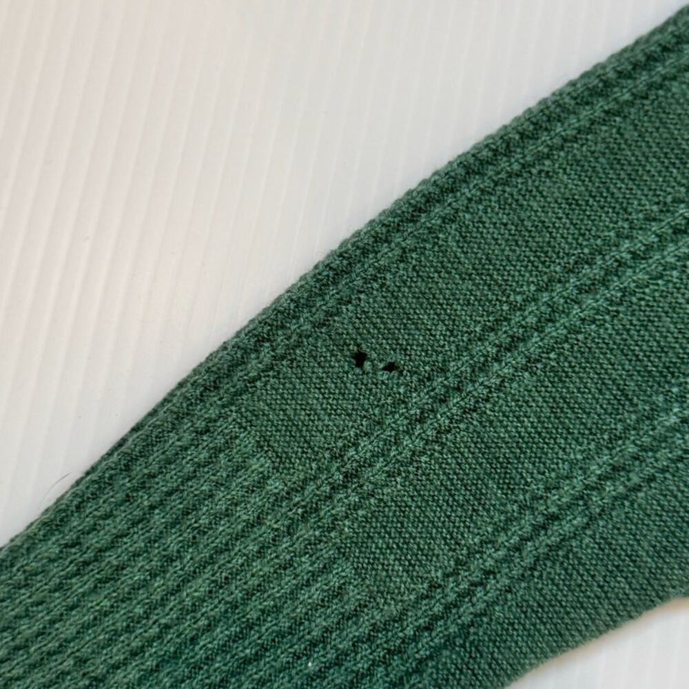 WRAP London Merino Wool Rollneck Sweater Green Women’s 8 Minimalist Luxury Cozy - Picture 8 of 16